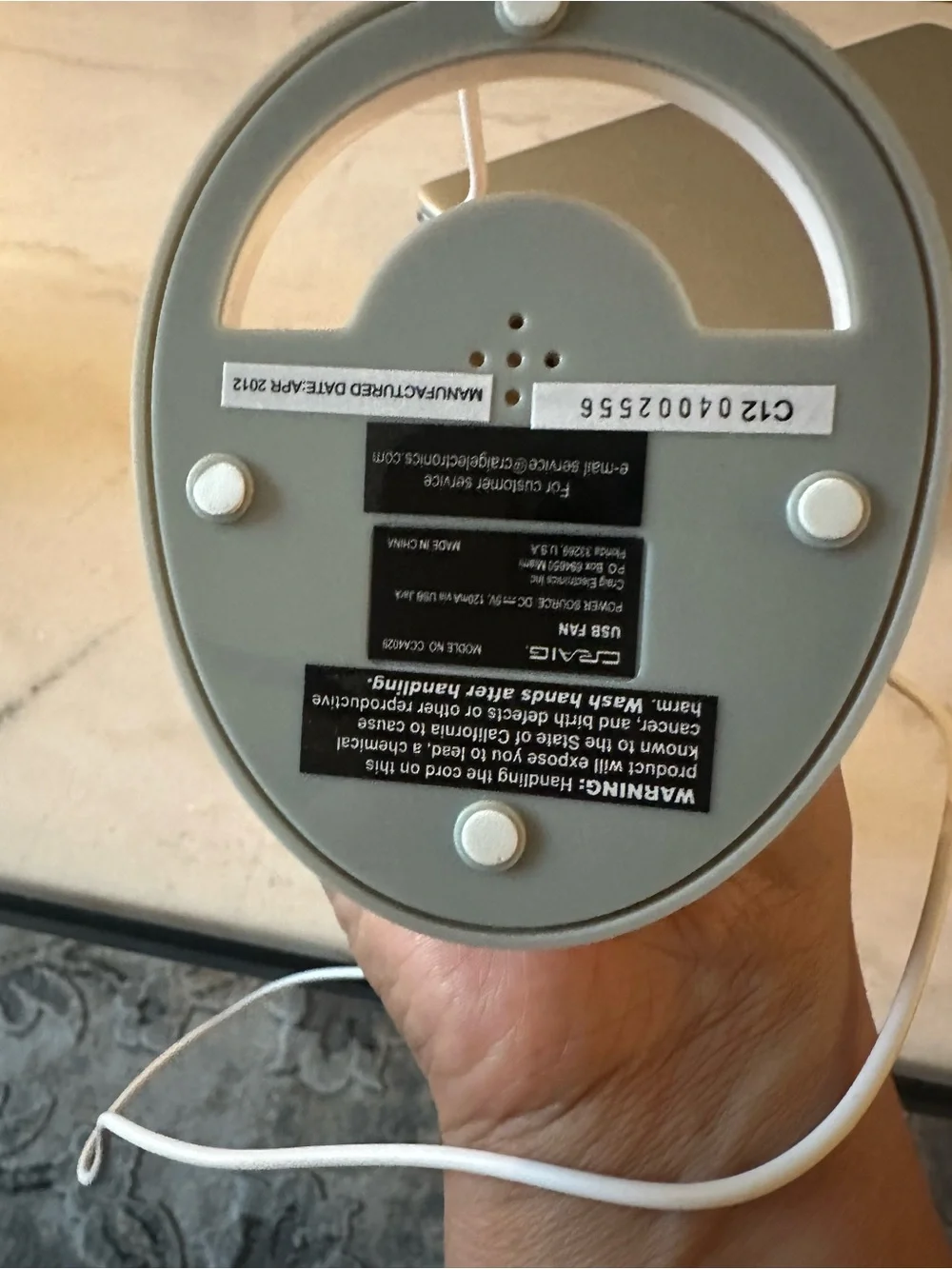 USB Fan - White